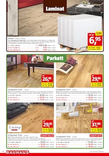 Laminat im aktuellen BAUHAUS Prospekt (Gelsenkirchen) Laminat im BAUHAUS Prospekt "Wenn's gut werden muss" mit 48 Seiten (Gelsenkirchen)