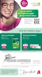 mea - meine apotheke Prospekt für Nürnberg mit 4 Seiten mea - meine apotheke Prospekt für Nürnberg: "Unsere August-Angebote", 4 Seiten, 01.08.2025 - 31.08.2025