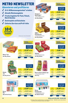 Eis im aktuellen METRO Prospekt (Ulm) Eis im METRO Prospekt "Monatsmix + Gewinnspiel" mit 20 Seiten (Ulm)
