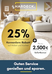 Aktueller HARDECK Prospekt mit Wohnlandschaft, "Guten Service genießen und sparen.", Seite 1