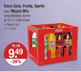 Mezzo Mix von Coca Cola, Fanta, Sprite im aktuellen V-Markt Prospekt