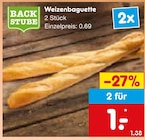 Weizenbaguette Angebote von Backstube bei Netto Marken-Discount Bonn für 1,00 €