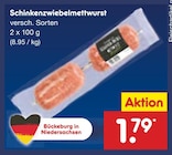 Aktuelle Wurst Angebote bei Netto Marken-Discount in Paderborn Aktuelles Schinkenzwiebelmettwurst Angebot bei Netto Marken-Discount in Paderborn ab 1,79 €