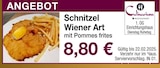 Schnitzel Wiener Art mit Pommes frites Angebote bei Möbel Inhofer Reutlingen für 8,80 €