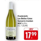 Les Belles Cotes Sancerre trocken AOC im Angebot bei E center in Neu-Ulm Les Belles Cotes Sancerre trocken AOC Angebote bei E center Neu-Ulm für 17,99 €