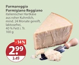 Parmigiano Reggiano von Parmareggio im aktuellen V-Markt Prospekt für 2,99 €