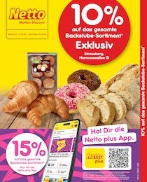 Netto Marken-Discount Prospekt "10% auf das gesamte Backstube-Sortiment", 2 Seiten, 19.08.2026 - 19.08.2026 Aktueller Netto Marken-Discount Prospekt, "10% auf das gesamte Backstube-Sortiment", mit Angeboten der Woche, gültig von 19.08.2026 bis 19.08.2026