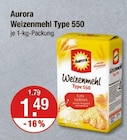 Weizenmehl Type 550 im V-Markt Prospekt Weizenmehl Type 550 von Aurora im aktuellen V-Markt Prospekt für 1,49 €