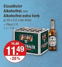 Alkoholfrei oder Alkoholfrei extra herb von Clausthaler im aktuellen V-Markt Prospekt