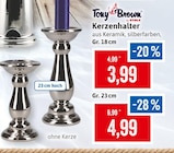 Kerzenhalter Angebote von Tony Brown by Stolz bei Kaufhaus Stolz Wismar für 3,99 €