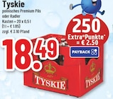 polnisches Premium Pils oder Radler Angebote von Tyskie bei Marktkauf Hemer für 18,49 €