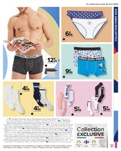 Promo Lingerie Homme dans le catalogue Carrefour du moment à la page 31