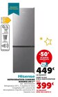 Réfrigérateur combiné 292 L - Hisense - Super U à Valence Réfrigérateur combiné 292 L - Hisense en promo chez Super U Valence à 399,00 €