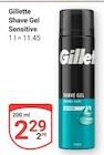 Shave Gel Sensitive Angebote von Gillette bei GLOBUS Siegen für 2,29 €