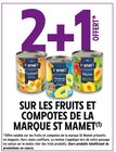 Promo 2+1 offert sur les fruits et compotes de la marque St Mamet à  dans le catalogue Intermarché Super à Descartes