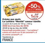 Crème aux œufs La Laitière saveur vanille - Nestlé à 1,79 € dans le catalogue Monoprix