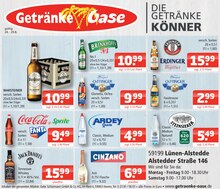 Bier im Getränke Oase Prospekt "Aktuelle Angebote" mit 1 Seiten (Lünen)