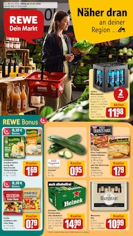 REWE Prospekt Dein Markt mit 32 Seiten