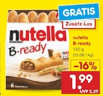 B-ready im Angebot bei Netto Marken-Discount in Siegburg B-ready Angebote von Nutella bei Netto Marken-Discount Siegburg für 1,99 €