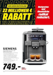 Kaffeevollautomat Angebot im aktuellen MediaMarkt Saturn Prospekt auf Seite 6