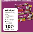 Katzennahrung, nass von Whiskas im aktuellen V-Markt Prospekt für 10,99 €