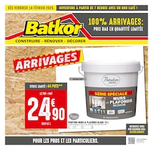 Catalogue Bricolage Batkor en cours à Paris et alentours, 100% ARRIVAGES : PRIX BAS EN QUANTITÉ LIMITÉE, 4 pages, 14/02/2025 - 27/02/2025