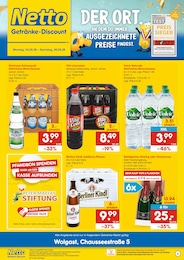 Netto Marken-Discount Prospekt für Wolgast: "DER ORT, AN DEM DU IMMER AUSGEZEICHNETE PREISE FINDEST.", 2 Seiten, 04.05.2026 - 09.05.2026