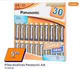 Piles alcalines - PANASONIC AA en promo chez Action Lyon à 5,99 €