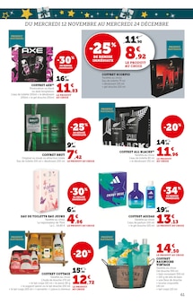 Promotion Adidas dans le prospectus Super U, valable du 12/11/2025 au 30/11/2025 Promo Adidas dans le catalogue Super U du moment à la page 61