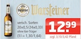 Pilsener im Angebot bei Getränke Oase in Hamm Pilsener Angebote von Warsteiner bei Getränke Oase Hamm für 12,99 €