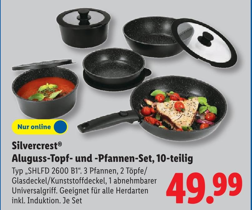 Aluguss-Topf- und -Pfannen-Set