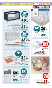 Promo Lit Bébé dans le catalogue Hyper U du moment à la page 13