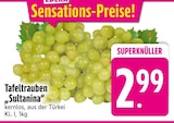Tafeltrauben Sultanina im EDEKA Prospekt Tafeltrauben Sultanina im aktuellen EDEKA Prospekt für 2,99 €