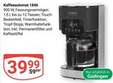 Aktuelle Kaffeevollautomat Angebote bei GLOBUS in Saarbrücken Aktuelles Kaffeeautomat 1846 Angebot bei GLOBUS in Saarbrücken ab 39,99 €