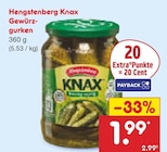 Knax Gewürzgurken von Hengstenberg im aktuellen Netto Marken-Discount Prospekt für 1,99 €