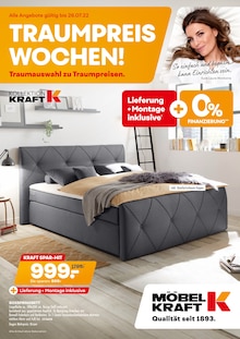 Möbel Kraft Prospekt "TRAUMPREIS-WOCHEN!" mit 24 Seiten
