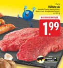 Zarte Hüftsteaks Angebote von Deutsches Jungbullenfleisch bei E center Herne für 1,99 €