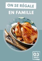 Recettes Catalogue "On se régale en famille", 1 page, Les Vanels,  10/03/2023 - 30/04/2023