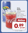 Aktuelles Vanilla Cola Angebot bei combi in Osnabrück ab 0,89 €