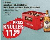 Paulaner Münchner Hell, Alkoholfrei, Natur Radler oder Natur Radler Alkoholfrei im V-Markt Prospekt zum Preis von 11,99 €
