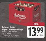 Original Czech Imported Lager Angebote von Budweiser Budvar bei E center Fürth für 13,99 €