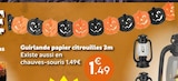 Guirlande papier citrouilles 3m en promo chez Maxi Bazar Guirlande papier citrouilles 3m dans le catalogue Maxi Bazar