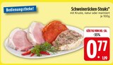 Aktuelles Schweinerücken-Steaks Angebot bei EDEKA in Regensburg ab 0,77 €