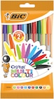 10 stylos-bille cristal original multicolour - BIC dans le catalogue Intermarché
