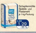 Spätzle- und Pastamehl von Schapfenmühle im aktuellen V-Markt Prospekt für 1,29 €