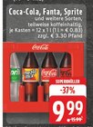 Aktuelles Coca-Cola, Fanta, Sprite Angebot bei EDEKA in Menden (Sauerland) ab 9,99 €