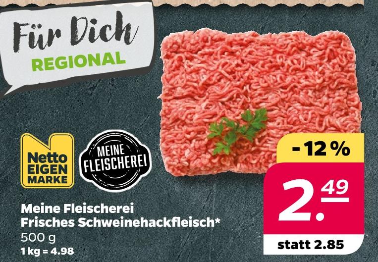 Meine Fleischerei Frisches Schweinehackfleisch