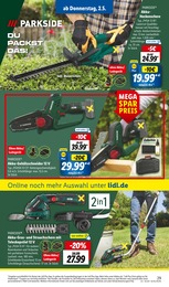 Lidl Heckenschere im Prospekt 