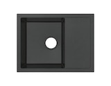 Evier quartz, rectangulaire 1 bac noir encastré 58x44x19,5 cm - Cooke and Lewis en promo chez Brico Dépôt Le Mans à 119,00 €