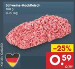 Schweine-Hackfleisch bei Netto Marken-Discount im Erlbach-Kirchberg Prospekt für 0,59 €